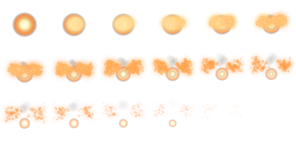 Sprite Forge exported flame sprite sheet